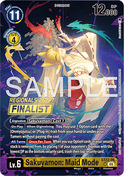 Sakuyamon: Maid Mode (ST22-06) (V.2) - Championship 2026 Promos (Alternative Art) [CP26-ST22-06]
