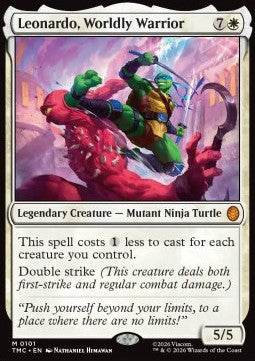 Leonardo, Worldly Warrior - Commander: Teenage Mutant Ninja Turtles: Extras (Mythic) [XTMC-101]