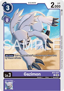 Gazimon (BT3-077) - Digimon Generation (Alternative Art) [AD-01-BT3-077]
