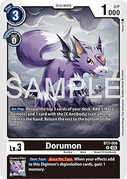 Dorumon (BT7-056) (V.1) - Digimon Generation (Alternative Art) [AD-01-BT7-056]
