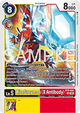RizeGreymon (X Antibody) (BT9-041) - Digimon Generation (Alternative Art) [AD-01-BT9-041]