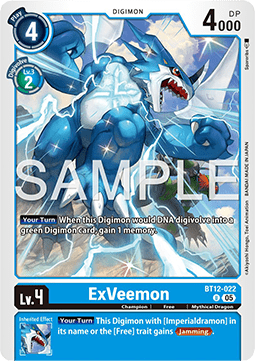 ExVeemon (BT12-022) (V.1) - Digimon Generation (Alternative Art) [AD-01-BT12-022]
