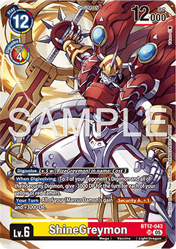 ShineGreymon (BT12-043) - Digimon Generation (Alternative Art) [AD-01-BT12-043]