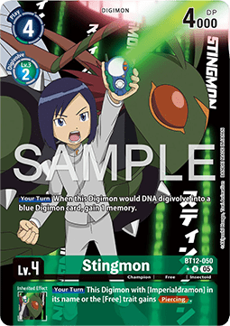 Stingmon (BT12-050) (V.2) - Digimon Generation (Alternative Art) [AD-01-BT12-050]