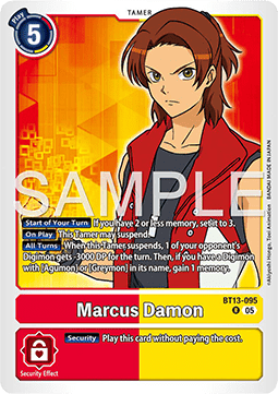 Marcus Damon (BT13-095) (V.1) - Digimon Generation (Alternative Art) [AD-01-BT13-095]