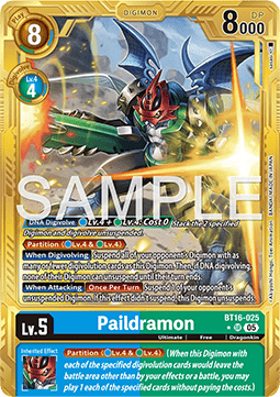Paildramon (BT16-025) (V.2) - Digimon Generation (Alternative Art) [AD-01-BT16-025]