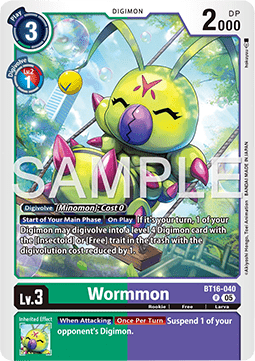 Wormmon (BT16-040) (V.1) - Digimon Generation (Alternative Art) [AD-01-BT16-040]