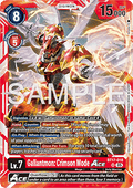 Gallantmon: Crimson Mode Ace (BT17-018) (V.1) - Digimon Generation (Alternative Art) [AD-01-BT17-018]