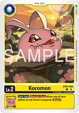 Koromon (BT21-004) (V.1) - Digimon Generation (Alternative Art) [AD-01-BT21-004]