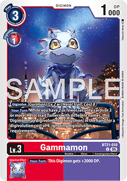 Gammamon (BT21-010) (V.1) - Digimon Generation (Alternative Art) [AD-01-BT21-010]