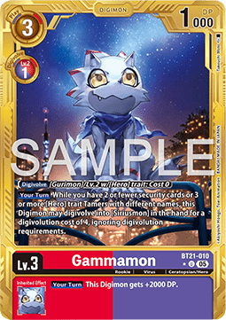 Gammamon (BT21-010) (V.2) - Digimon Generation (Alternative Art) [AD-01-BT21-010]