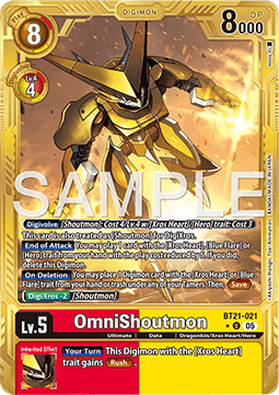 OmniShoutmon (BT21-021) (V.2) - Digimon Generation (Alternative Art) [AD-01-BT21-021]