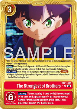 The Strongest of Brothers (BT21-090) (V.2) - Digimon Generation (Alternative Art) [AD-01-BT21-090]
