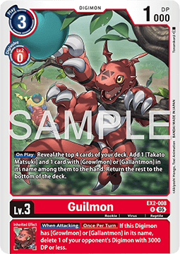 Guilmon (EX2-008) - Digimon Generation (Alternative Art) [AD-01-EX2-008]