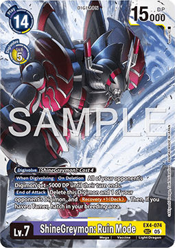ShineGreymon: Ruin Mode (EX4-074) (V.1) - Digimon Generation (Alternative Art) [AD-01-EX4-074]