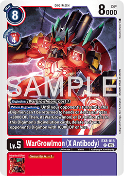 WarGrowlmon (X Antibody) (EX8-015) - Digimon Generation (Alternative Art) [AD-01-EX8-015]