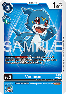 Veemon (P-117) - Digimon Generation (Alternative Art) [AD-01-P-117]