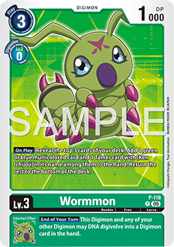 Wormmon (P-118) - Digimon Generation (Alternative Art) [AD-01-P-118]