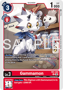 Gammamon (RB1-005) - Digimon Generation (Alternative Art) [AD-01-RB1-005]