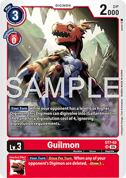 Guilmon (ST7-03) (V.1) - Digimon Generation (Alternative Art) [AD-01-ST7-03]