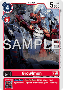 Growlmon (ST7-05) (V.1) - Digimon Generation (Alternative Art) [AD-01-ST7-05]
