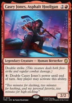 Casey Jones, Asphalt Hooligan - Commander: Teenage Mutant Ninja Turtles: Extras (Rare) [XTMC-115]