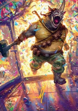 Art Series: Rocksteady, Rowdy Rhino (V.2) - Teenage Mutant Ninja Turtles: Extras (Tip Card) [XTMT-A54]