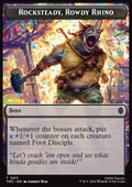 Rocksteady, Rowdy Rhino - Teenage Mutant Ninja Turtles: Tokens (Token) [TTMT-CT11]