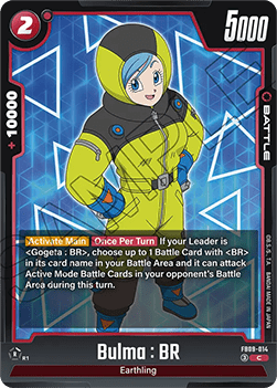 Bulma : BR (FB09-014) - Dual Evolution [Fusion World] (Common) [FB09-014]
