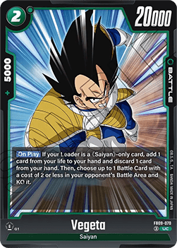 Vegeta (FB09-070) - Dual Evolution [Fusion World] (Uncommon) [FB09-070]