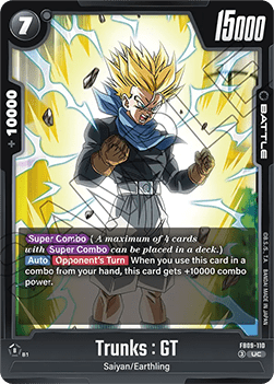 Trunks : GT (FB09-110)  (V.1 - Uncommon) - Dual Evolution [Fusion World] (Uncommon) [FB09-110]