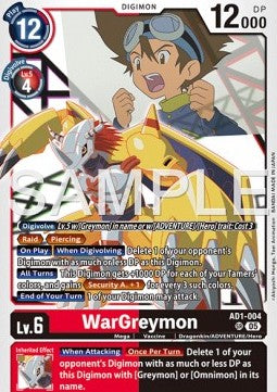 WarGreymon (AD1-004) (V.1) - Digimon Generation (Super Rare) [AD-01-004]