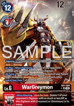 WarGreymon (AD1-004) (V.2) - Digimon Generation (Alternative Art) [AD-01-004]