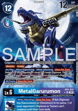 MetalGarurumon (AD1-014) (V.2) - Digimon Generation (Alternative Art) [AD-01-014]