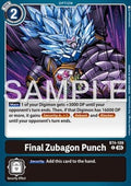 Final Zubagon Punch (BT4-109) (V.1) - Digimon Generation (Alternative Art) [AD-01-BT4-109]