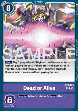 Dead or Alive (BT7-109) (V.1) - Digimon Generation (Alternative Art) [AD-01-BT7-109]