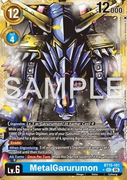 MetalGarurumon (BT15-101) (V.2) - Digimon Generation (Alternative Art) [AD-01-BT15-101]