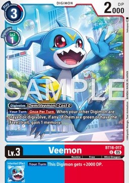 Veemon (BT16-017) - Digimon Generation (Alternative Art) [AD-01-BT16-017]