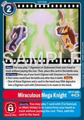 Miraculous Mega Knight (BT17-095) (V.1) - Digimon Generation (Alternative Art) [AD-01-BT17-095]