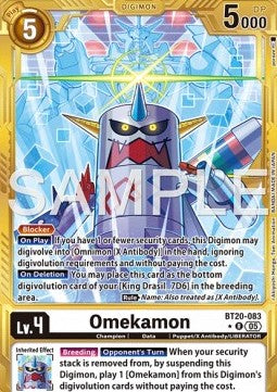 Omekamon (BT20-083) (V.2) - Digimon Generation (Alternative Art) [AD-01-BT20-083]