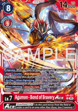 Agumon - Bond of Bravery Ace (LM-021) (V.1) - Digimon Generation (Alternative Art) [AD-01-LM-021]