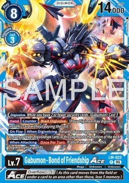 Gabumon - Bond of Friendship Ace (LM-022) (V.1) - Digimon Generation (Alternative Art) [AD-01-LM-022]