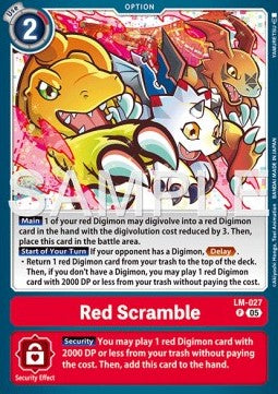 Red Scramble (LM-027) - Digimon Generation (Alternative Art) [AD-01-LM-027]