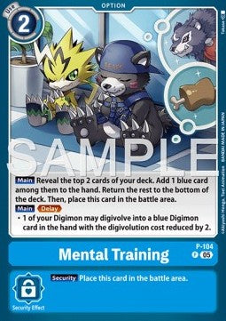 Mental Training (P-104) - Digimon Generation (Alternative Art) [AD-01-P-104]