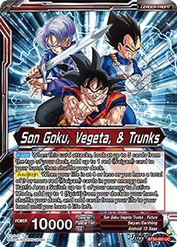 Son Goku, Vegeta, & Trunks // Super Saiyans United (V.1 - Uncommon) - Three Glorious Fighters (Uncommon) [BT30-001]