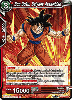 Son Goku, Saiyans Assembled - Three Glorious Fighters (Uncommon) [BT30-005]