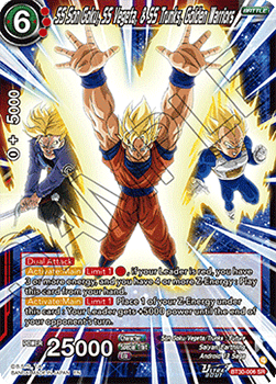 SS Son Goku, SS Vegeta, & SS Trunks, Golden Warriors - Three Glorious Fighters (Super Rare) [BT30-006]