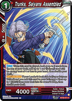 Trunks, Saiyans Assembled - Three Glorious Fighters (Common) [BT30-011]