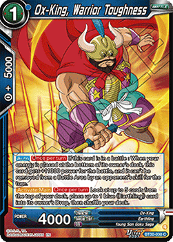 Ox-King, Warrior Toughness - Three Glorious Fighters (Common) [BT30-030]