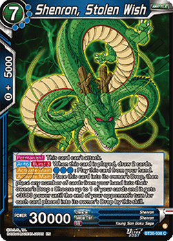 Shenron, Stolen Wish (V.1 - Common) - Three Glorious Fighters (Common) [BT30-038]